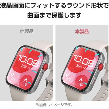HUAWEI WATCH FIT 3 保護フィルム 2枚セット 衝撃吸収 フルカバー 高透明 傷修復 指紋防止 気泡防止 エレコム