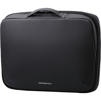 パソコンケース 14インチ ハンドル付 PCバッグ 衝撃吸収 ダブルファスナー ZEROSHOCK エレコム