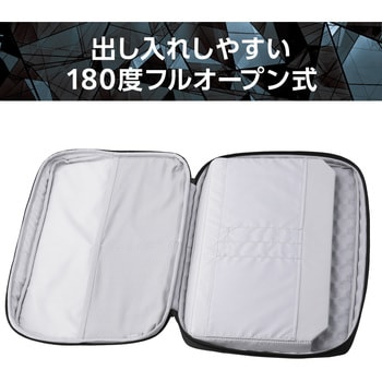 パソコンケース 15.6インチ ハンドル付 PCバッグ 衝撃吸収 ダブルファスナー ZEROSHOCK エレコム