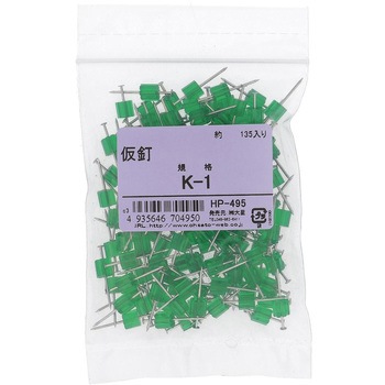 カリ釘(鉄/三価めっき)(パック品) 大里