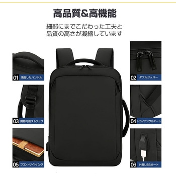 ビジネスリュック パソコン PC バッグ 15 16インチ 2WAY  防水・撥水加工 メディアフューチャー