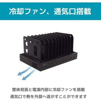 USB充電ステーション 10ポート450W ラトックシステム