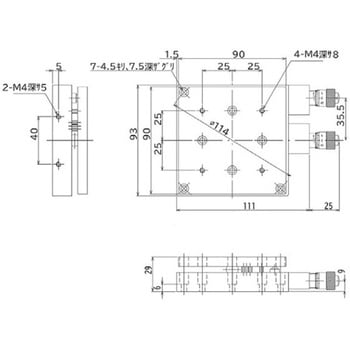 レベル傾斜ステージ 中央精機