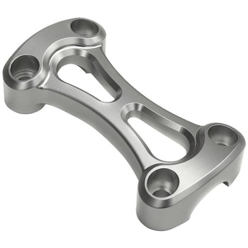 ハンドルバークランプ 25.4mm アルミ 1ピース シルバー MTE086 モートーン