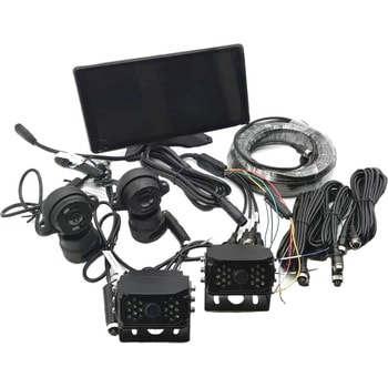 AHD・IPS10.3インチAI・4チャンネルモニター&AHDフロント・リヤ・サイド(右・左)カメラセット(航空ケーブル) BRIDGE