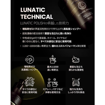 LUNATIC POLISH-SweetBubble Car Shampoo セイワ