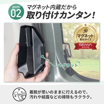 デリカミニ・ルークス専用マグネットリアデフォッガーカバー セイワ