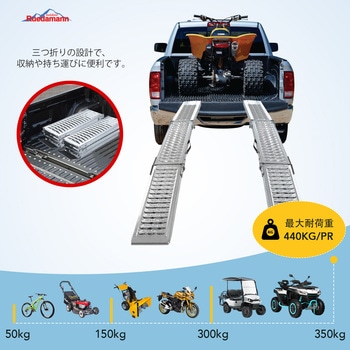 バイクスロープ ラダーレール 三つ折り Ruedamann