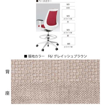 ノナチェア ハイポジション 肘なし 樹脂脚<配送時組立サービス付> イトーキ