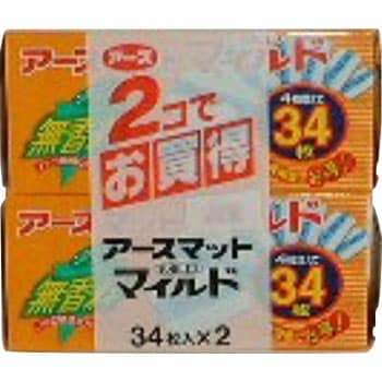 アースマットマイルド 1箱(68枚) アース製薬 【通販モノタロウ】