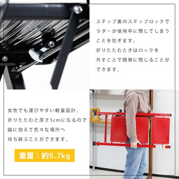 折りたたみ踏み台 ステップラダー 耐荷重150kg SIS