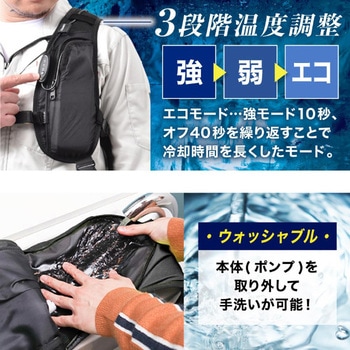 冷水が全身を循環「全身水冷スーツ」バッテリーセット サンコー(電子機器)