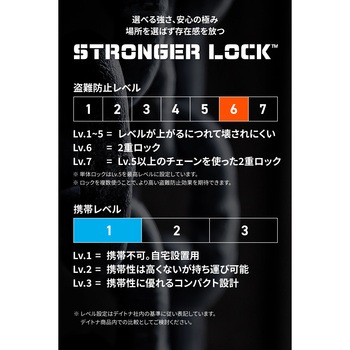 ストロンガーロック  8mmX2m+U字ロックH220mm - DAYTONA(デイトナ)