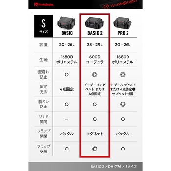 DH-776 シートバッグBASIC2 S HenlyBegins(ヘンリービギンズ)