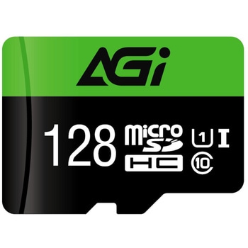 AGI マイクロSDカード Class10 UHS-I U1 SD変換アダプター付 - AGI