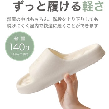 クッション性のある厚底軽量スリッパ ZATTA