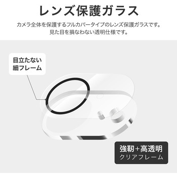 iPhone 16e レンズ保護ガラスフィルム 「GLASS PREMIUM FILM」全面保護 高透過 LEPLUS NEXT