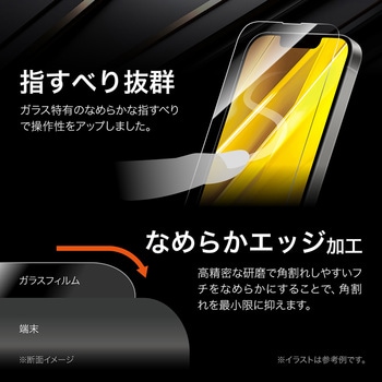 iPhone 16e/iPhone 14/iPhone 13 ガラスフィルム「GLASS PREMIUM FILM」全面保護 超透明 LEPLUS NEXT