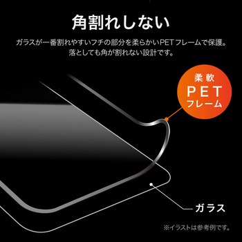 iPhone 16e/iPhone 14/iPhone 13 ガラスフィルム「GLASS PREMIUM FILM Lite」全面保護 ソフトフレーム 超透明 LEPLUS NEXT