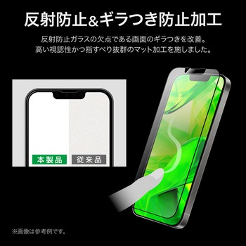 iPhone 16e/iPhone 14/iPhone 13 ガラスフィルム「GLASS PREMIUM FILM Lite」全面保護 ソフトフレーム 反射防止 LEPLUS NEXT