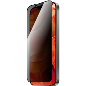 iPhone 16e/iPhone 14/iPhone 13 ガラスフィルム「GLASS PREMIUM FILM Lite」全面保護 ソフトフレーム 覗き見防止180° LEPLUS NEXT