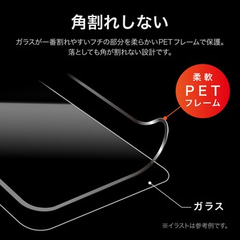 iPhone 16e/iPhone 14/iPhone 13 ガラスフィルム「GLASS PREMIUM FILM Lite」全面保護 ソフトフレーム 覗き見防止180° LEPLUS NEXT