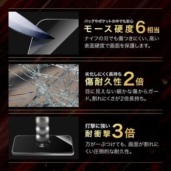 iPhone 16e/iPhone 14/iPhone 13 ガラスフィルム「GLASS PREMIUM FILM Lite」 セラミックコーティング 全面保護 覗き見防止180° LEPLUS NEXT