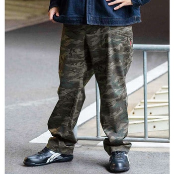 大きいサイズ T/Cカモフラストレッチカーゴパンツ FORECAST
