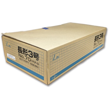 長3封筒 クラフト 70g L貼 郵便枠なし 月印紙製品