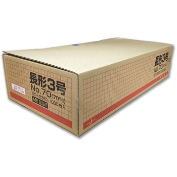 長3封筒 A窓付き クラフト 70g 中貼 郵便枠付き 月印紙製品