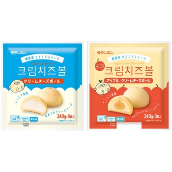 [冷凍] モランボン チーズボール セット 2種類各1個(クリームチーズ・アップルクリームチーズ) モランボン