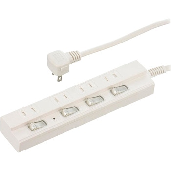 節電タップ 雷ガード付 4個口 オーム電機