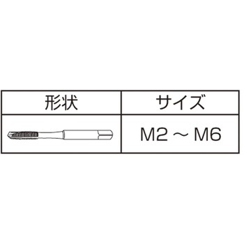ステンレス鋼用ポイントタップ(メートルねじ用) YAMAWA(ヤマワ)