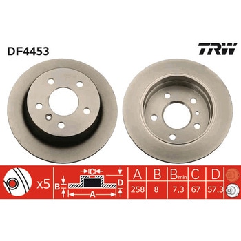 輸入車用TRW ブラックペイント・ブレーキ・ディスク/TRW BLACK PAINTED BRAKE DISCS TRW