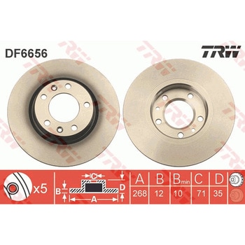輸入車用TRW ブラックペイント・ブレーキ・ディスク/TRW BLACK PAINTED BRAKE DISCS TRW