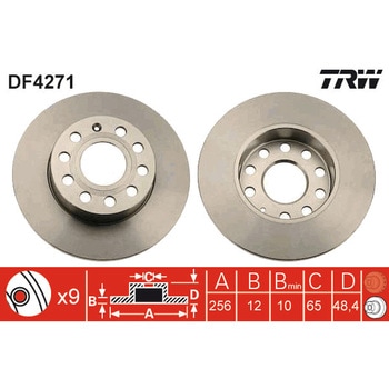 輸入車用TRW ブラックペイント・ブレーキ・ディスク/TRW BLACK PAINTED BRAKE DISCS TRW