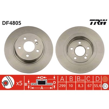 輸入車用TRW ブラックペイント・ブレーキ・ディスク/TRW BLACK PAINTED BRAKE DISCS TRW