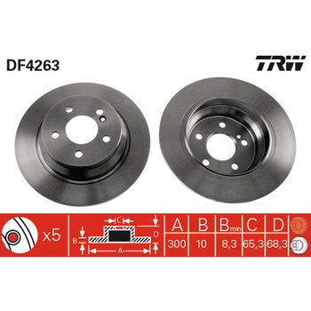 輸入車用TRW ブラックペイント・ブレーキ・ディスク/TRW BLACK PAINTED BRAKE DISCS TRW
