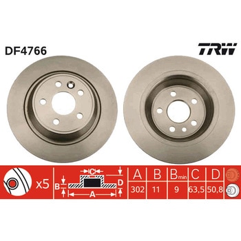 輸入車用TRW ブラックペイント・ブレーキ・ディスク/TRW BLACK PAINTED BRAKE DISCS TRW