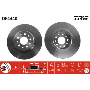 輸入車用TRW ブラックペイント・ブレーキ・ディスク/TRW BLACK PAINTED BRAKE DISCS TRW