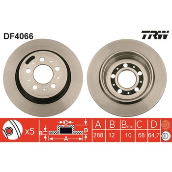 輸入車用TRW ブラックペイント・ブレーキ・ディスク/TRW BLACK PAINTED BRAKE DISCS TRW