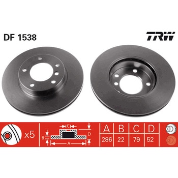 輸入車用TRW ブラックペイント・ブレーキ・ディスク/TRW BLACK PAINTED BRAKE DISCS TRW