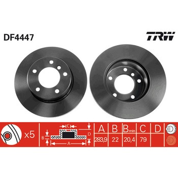 輸入車用TRW ブラックペイント・ブレーキ・ディスク/TRW BLACK PAINTED BRAKE DISCS TRW