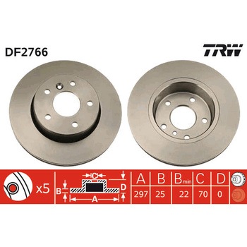 輸入車用TRW ブラックペイント・ブレーキ・ディスク/TRW BLACK PAINTED BRAKE DISCS TRW
