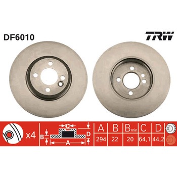輸入車用TRW ブラックペイント・ブレーキ・ディスク/TRW BLACK PAINTED BRAKE DISCS TRW