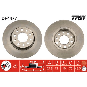 輸入車用TRW ブラックペイント・ブレーキ・ディスク/TRW BLACK PAINTED BRAKE DISCS TRW