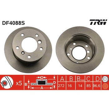 輸入車用TRW ブラックペイント・ブレーキ・ディスク/TRW BLACK PAINTED BRAKE DISCS TRW
