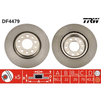 輸入車用TRW ブラックペイント・ブレーキ・ディスク/TRW BLACK PAINTED BRAKE DISCS TRW