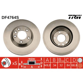 輸入車用TRW ブラックペイント・ブレーキ・ディスク/TRW BLACK PAINTED BRAKE DISCS TRW