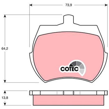 輸入車用TRW COTECブレーキパッド/TRW COTEC BRAKE PADS TRW